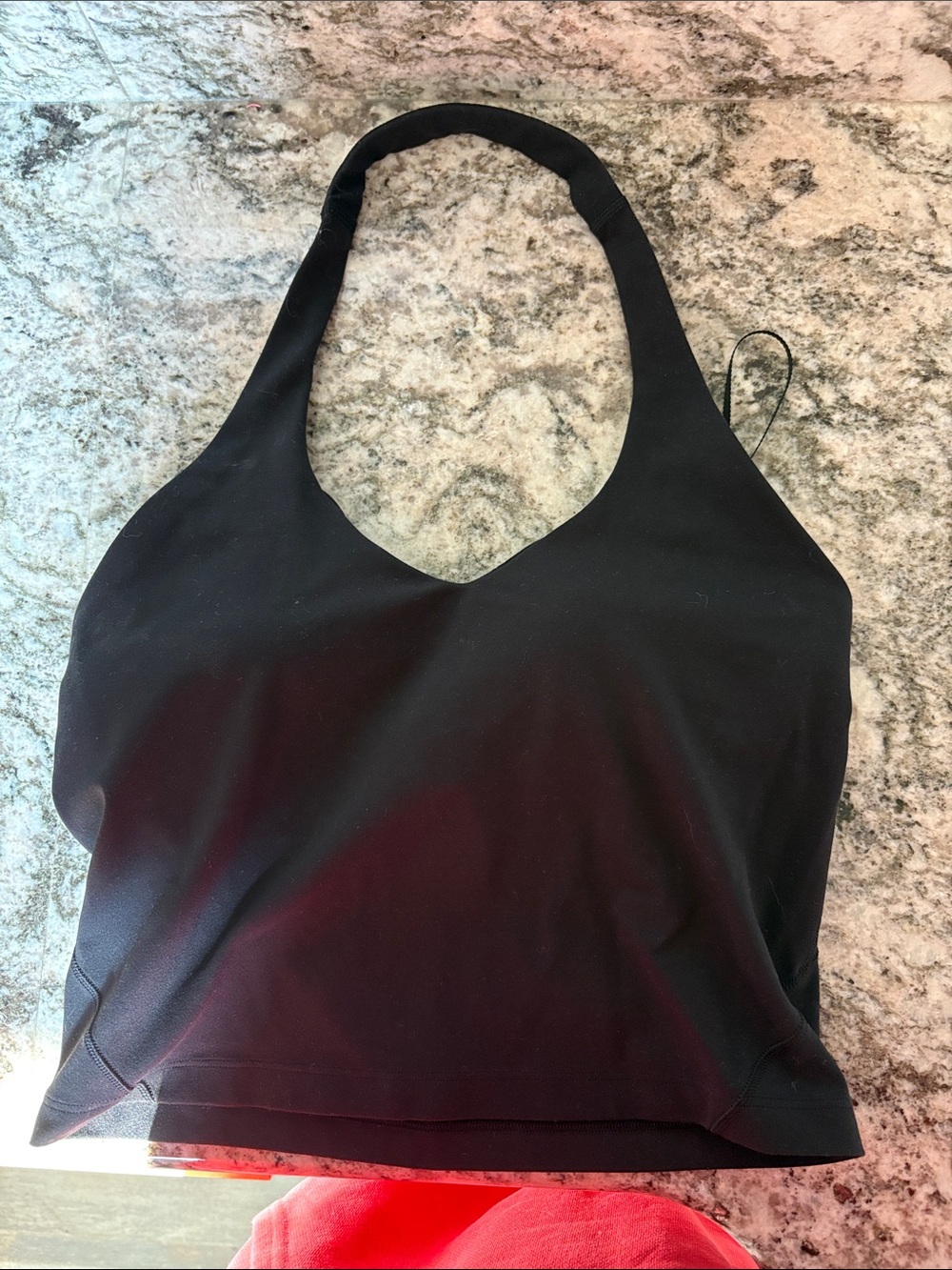 lululemon athletica Black Halter Crop Bralette